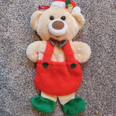 Vintage Theodore Bear Christmas Stocking Rennoc Corporation Plush Teddy Bear